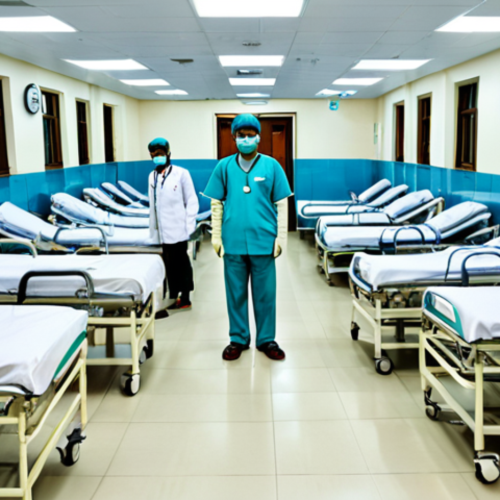 행정법상 공물과 공용물 차이 - **Prompt:** A bustling government hospital in Dhaka, Bangladesh. Doctors and nurses in professional ...